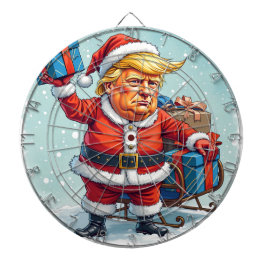 Donald Trump Santa Claus Dartscheibe