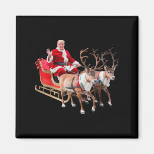 Donald Trump Santa Claus Sleigh Weihnachtsfeier We Magnet