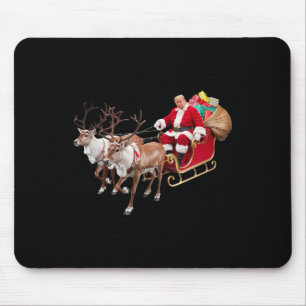 Donald Trump Santa Claus Sleigh Weihnachtsfeier We Mousepad