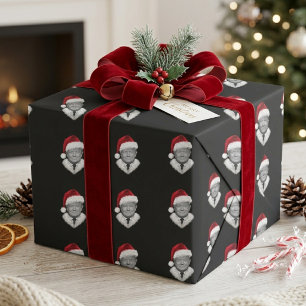 Donald Trump Santa Hut Weihnachtsmuster Geschenkpapier
