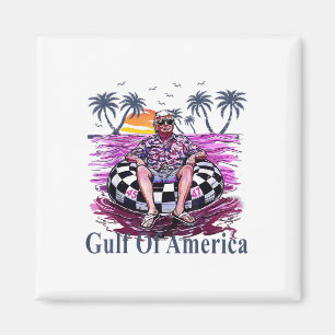 Donald Trump Shirt Gulf of US America 2025 Golf Me Magnet