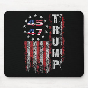 Donald Trump Shirt Trump Merchandise 45 47 Trump 2 Mousepad