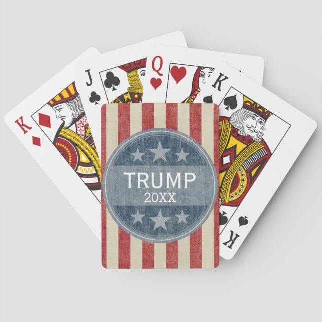 Donald Trump - Sie können das Datum auf 2020 änder Spielkarten (Rückseite)