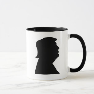 Donald Trump Silhouette populär kühn Tasse