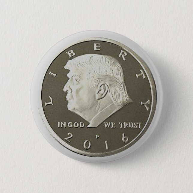 Donald Trump Silver Eagle-Münze Button (Vorderseite)