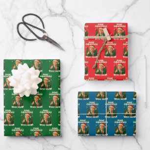 Donald Trump spendet Wrap, Weihnachten wieder groß Geschenkpapier Set