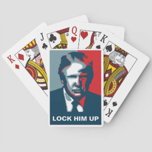 Donald Trump sperrt ihm auf Spielkarten