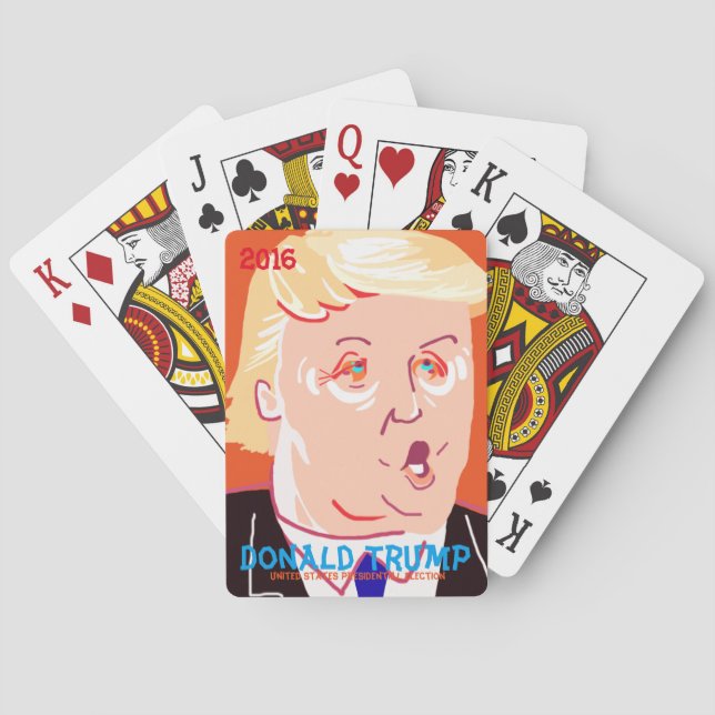 Donald Trump. Spielkarten (Rückseite)