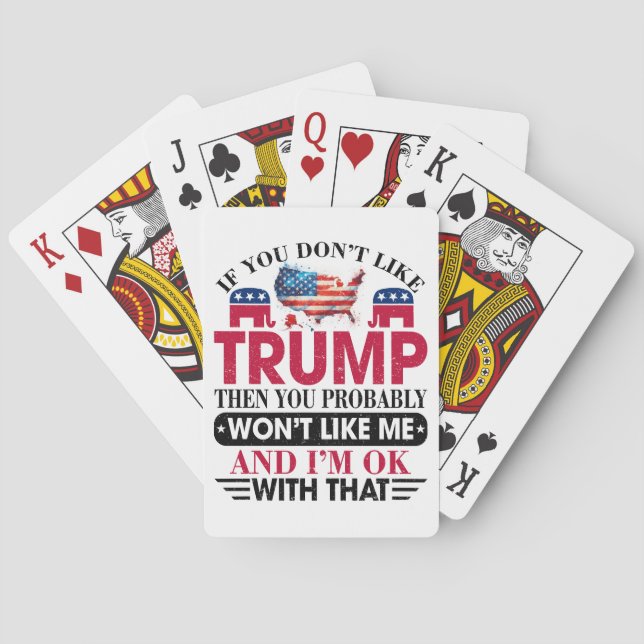 Donald Trump Spielkarten (Rückseite)