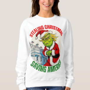 DONALD TRUMP - STAHLKRISTMAS, RETTEND AMERIKA SWEATSHIRT