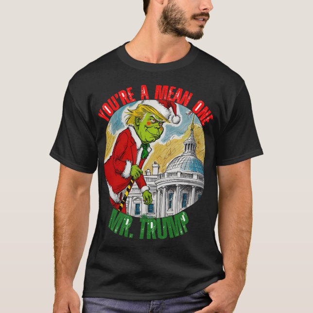 DONALD TRUMP - STAHLKRISTMAS, RETTEND AMERIKA T-Shirt (Vorderseite)