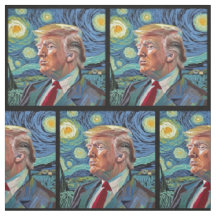 Donald Trump Starry Night Van Gogh Art Style 2024