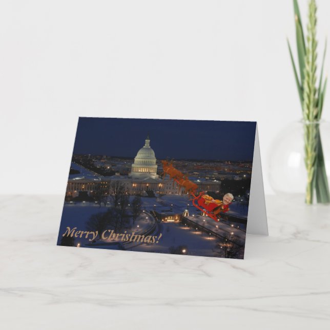 Donald Trump sur une carte de Noël serrée (Devant)