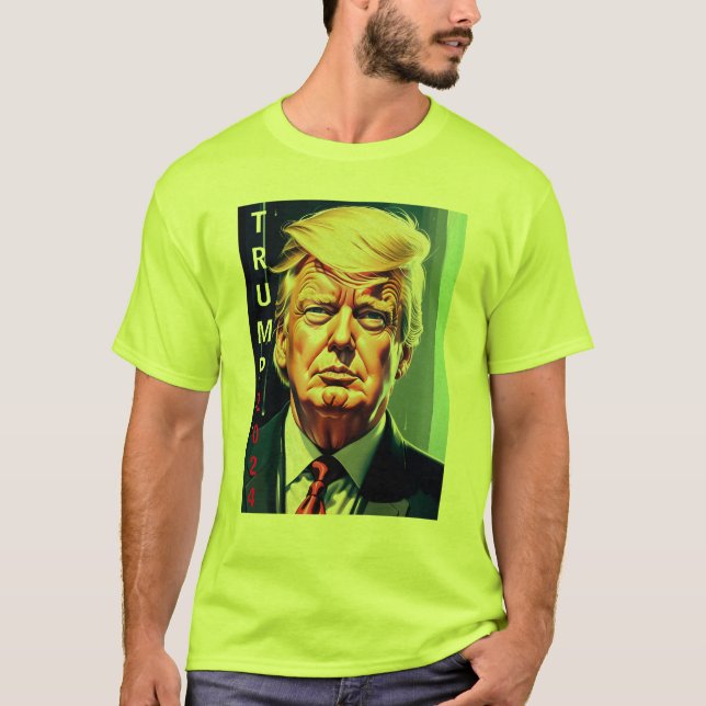 DONALD TRUMP T-SHIRT 2024 - SÉCURITÉ VERTE (Devant)