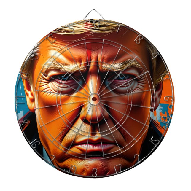 Donald Trump Target Artwork - Bold Political Art P Dartscheibe (vorne)
