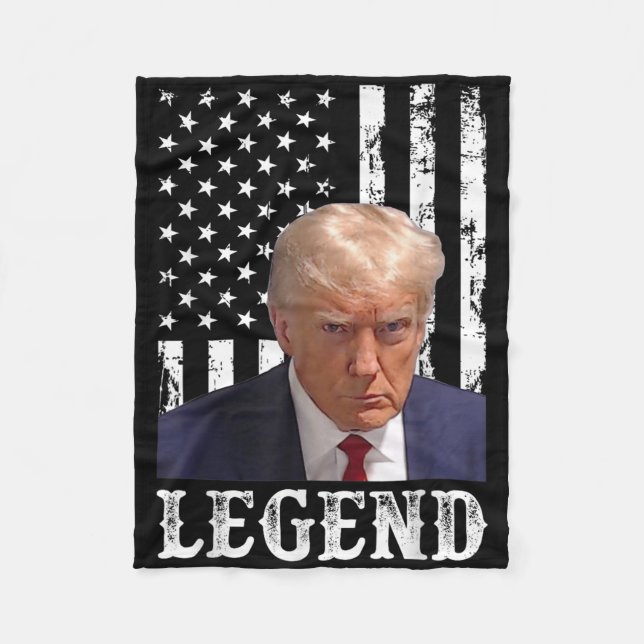 Donald Trump Tasse schoss Präsident Legend America Fleecedecke (Vorderseite)