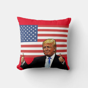 DONALD-TRUMP-THUMBS-PATRIOTISCHE PILLOWS KISSEN