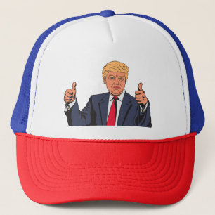 DONALD TRUMP THUMUMPT HOCH GAP TRUCKERKAPPE