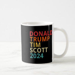 Donald Trump Tim Scott 2024 Präsident Republikaner Kaffeetasse