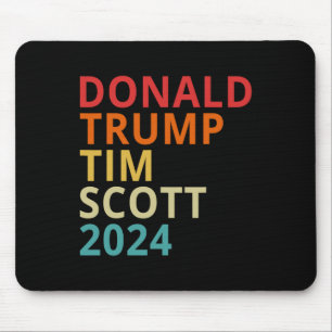 Donald Trump Tim Scott 2024 Präsident Republikaner Mousepad
