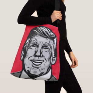 DONALD TRUMP TRAGETASCHEN MIT LANGEN TRÄGERN