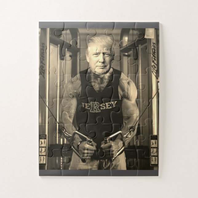 DONALD TRUMP TRAVAILLER SUR JIGSAW PUZZLE (Vertical)
