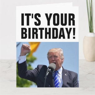 DONALD TRUMP TREMENDOUS GEBURTSTAG ÜBERSIEGTE KART KARTE
