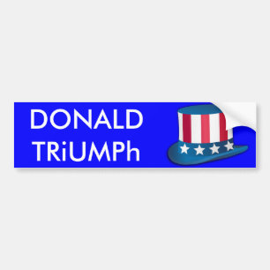 Donald Trump, Triumph Uncle Sam Hat USA Sticker Autoaufkleber