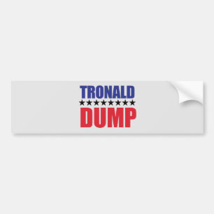 Donald Trump - Tronald Dump-Autoaufkleber Autoaufkleber