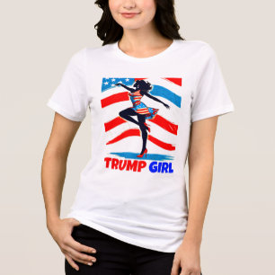 DONALD TRUMP- TRUMP-MÄDCHEN Tri-Blend SHIRT