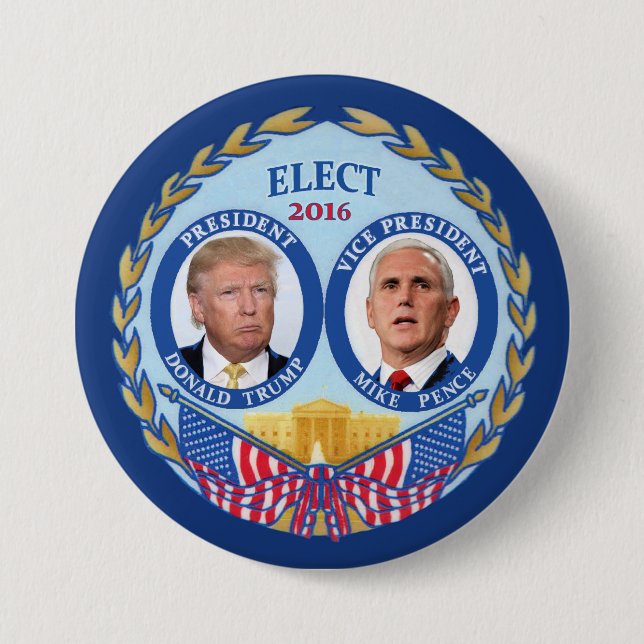 Donald- Trump u. Mike-Pennys Button (Vorderseite)