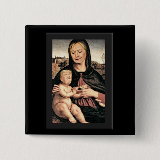 Donald Trump und Hillary Clinton Button