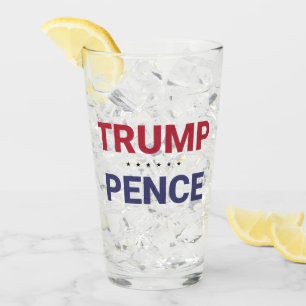 Donald Trump und Mike Pence (US-Wahl 2020) Glas