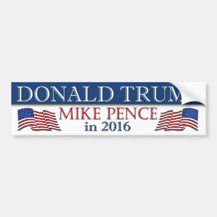 Donald- Trump und Mike-Pennys im Jahre 2016 Autoaufkleber