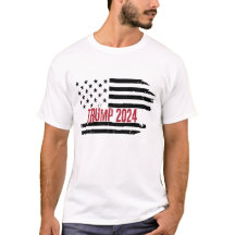 Donald Trump Unterstützer Grunge Flag T - Shirt