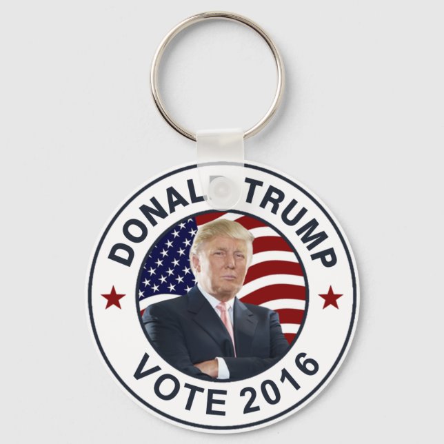 Donald Trump US-Flagge Schlüsselanhänger (Vorderseite)