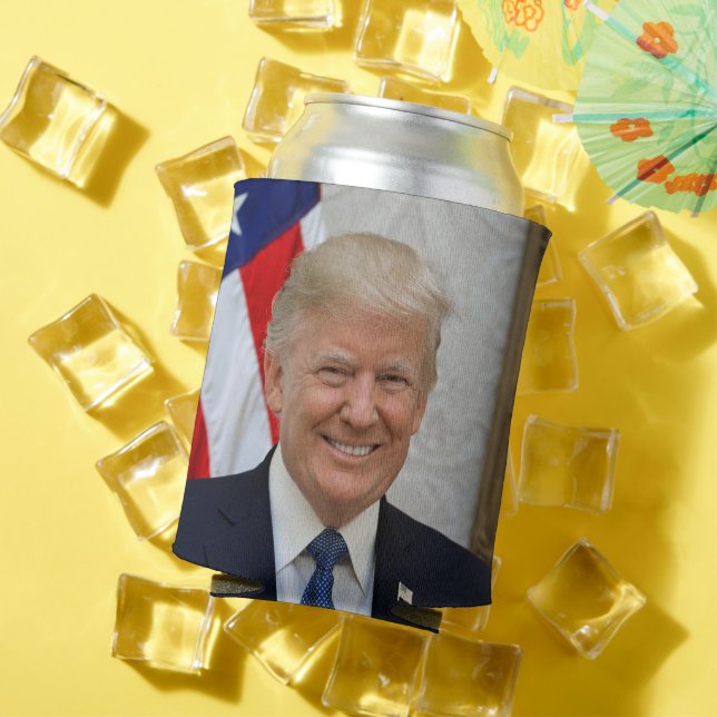 Donald Trump US-Präsident Weiße Haus MAGA 2024 Dosenkühler (In Situ Sommer)