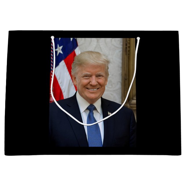 Donald Trump US-Präsident Weiße Haus MAGA 2024 Große Geschenktüte (Vorderseite)