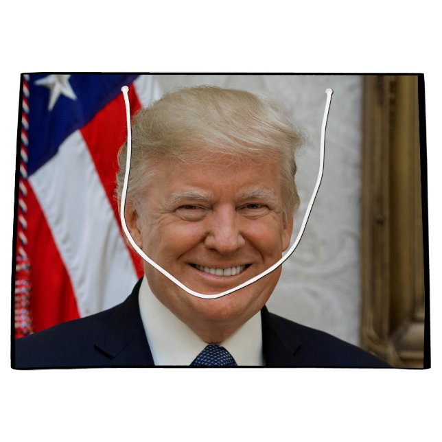 Donald Trump US-Präsident Weiße Haus MAGA 2024 Große Geschenktüte (Vorderseite)