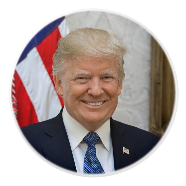 Donald Trump US-Präsident Weiße Haus MAGA 2024 Keramikknauf (Vorderseite)