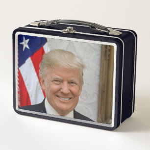 Donald Trump US-Präsident Weiße Haus MAGA 2024 Metall Brotdose