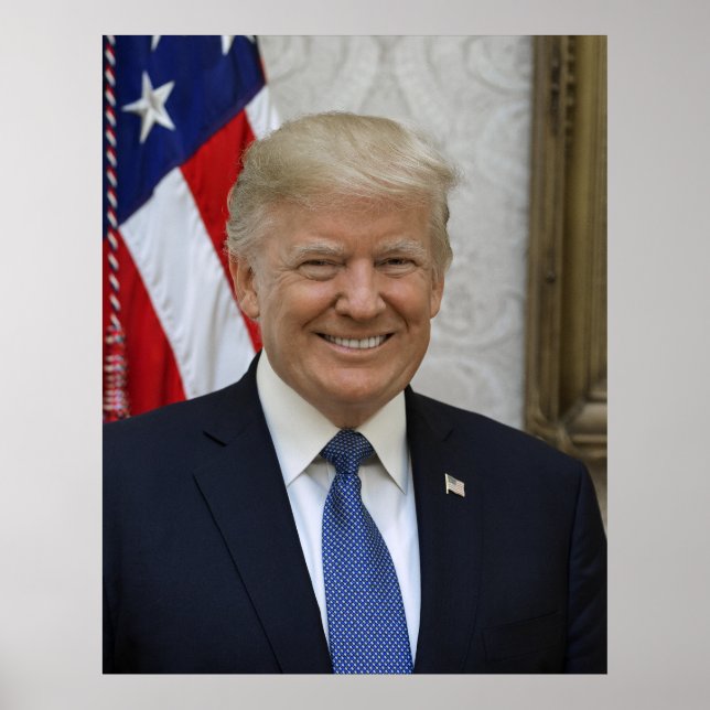 Donald Trump US-Präsident Weiße Haus MAGA 2024 Poster (Vorne)
