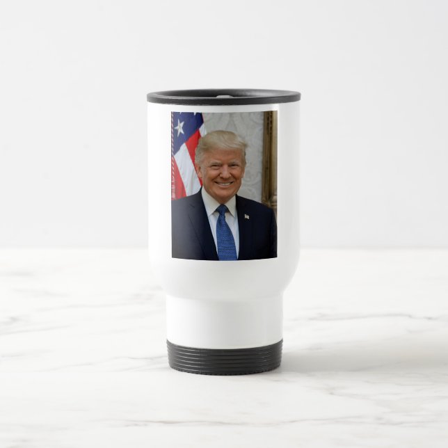 Donald Trump US-Präsident Weiße Haus MAGA 2024 Reisebecher (Mittel)