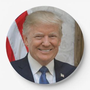 Donald Trump US-Präsident Weißes Haus MAGA 2024 Pappteller