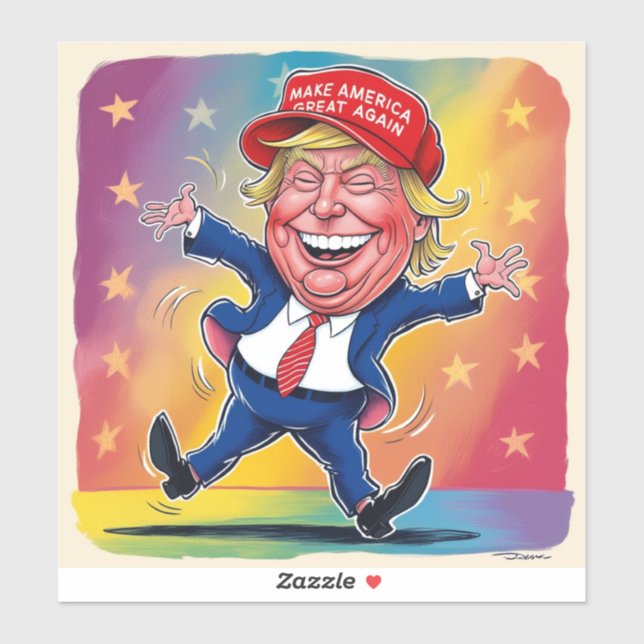Donald Trump usa 2024 Aufkleber (Blatt)