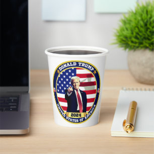 Donald Trump USA Pappbecher