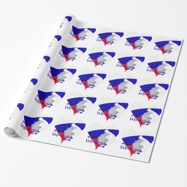 Donald Trump valentine Geschenkpapier (Ungerollt)