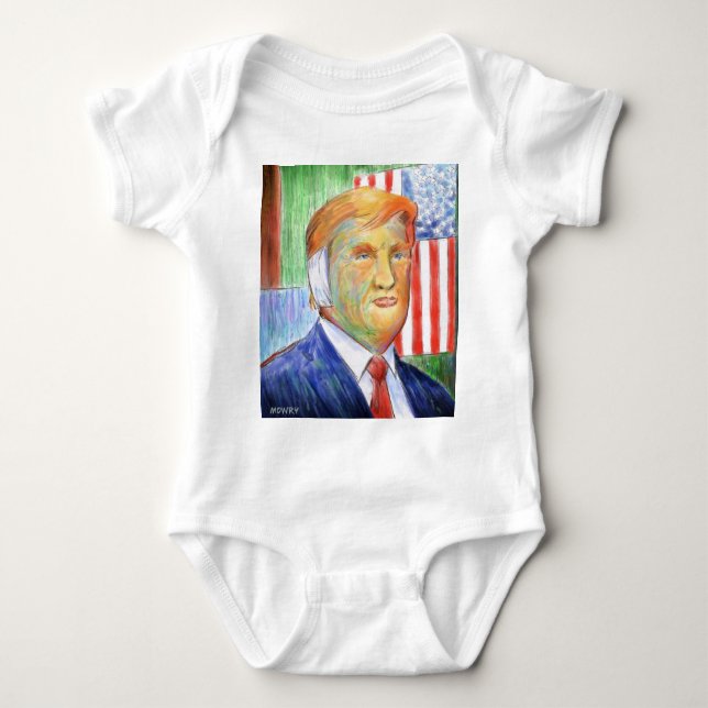 Donald Trump Van Gogh Baby Strampler (Vorderseite)