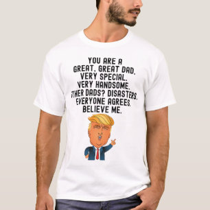 Donald Trump Vatertag Weihnachtsgeschenk T-Shirt