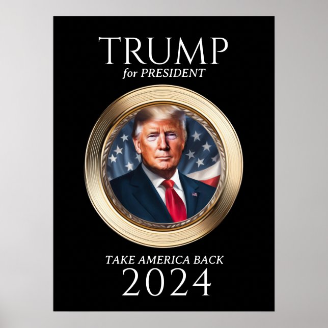 Donald Trump-Wahlkampfkollektiv 2024 Poster (Vorne)
